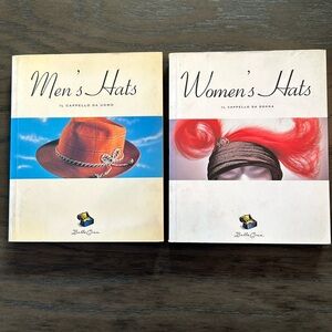 2 Delightful Books about Hats! By Bella Cosa, il Cappello da Uomo and Donna